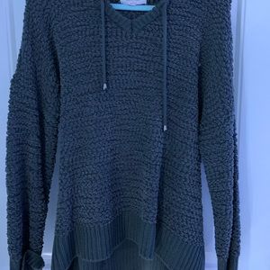 Women’s Hooded Popcorn Sweater